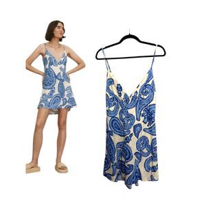 VRG GRL Australia 100% Linen Babydoll A Line Dress Size AU 14 US 10